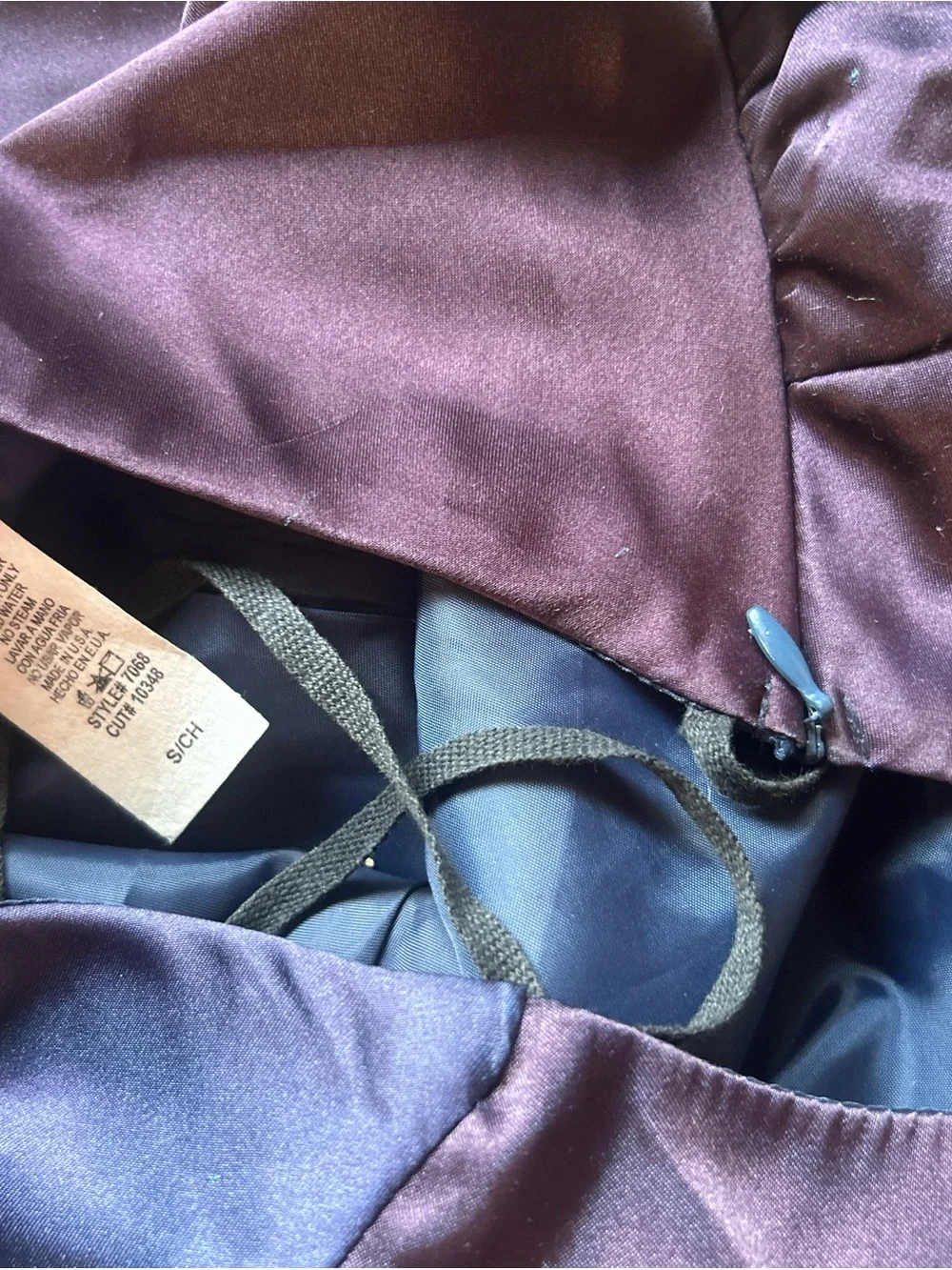 BORA Halter Satin Evening Dress in Mermaid Purple and Teal